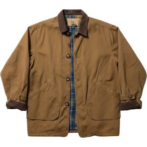American Eagle Outfitters Men's‎ Tan Canvas Field Jacket with Corduroy Collar